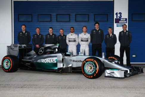 Launch of the Mercedes W05 (Image: Mercedes AMG F1)